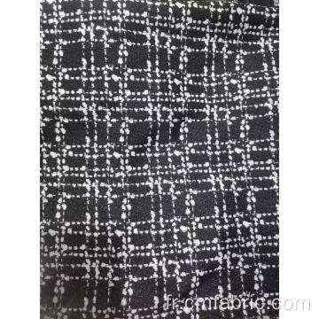 Jacquard Warp Stretch Bengaline Yarn Tissu teint en fil